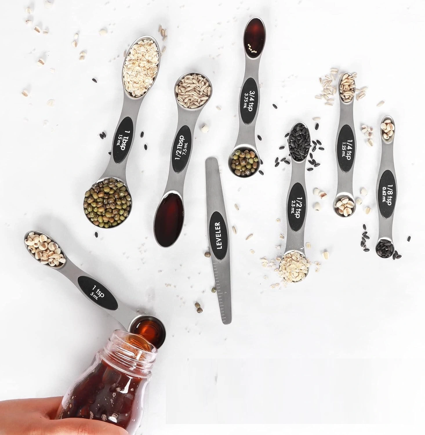 Magnetic Measuring Spoons Set