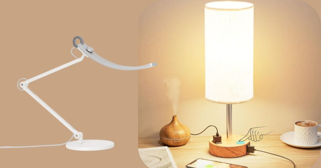 Desk Lamp with USB Ports