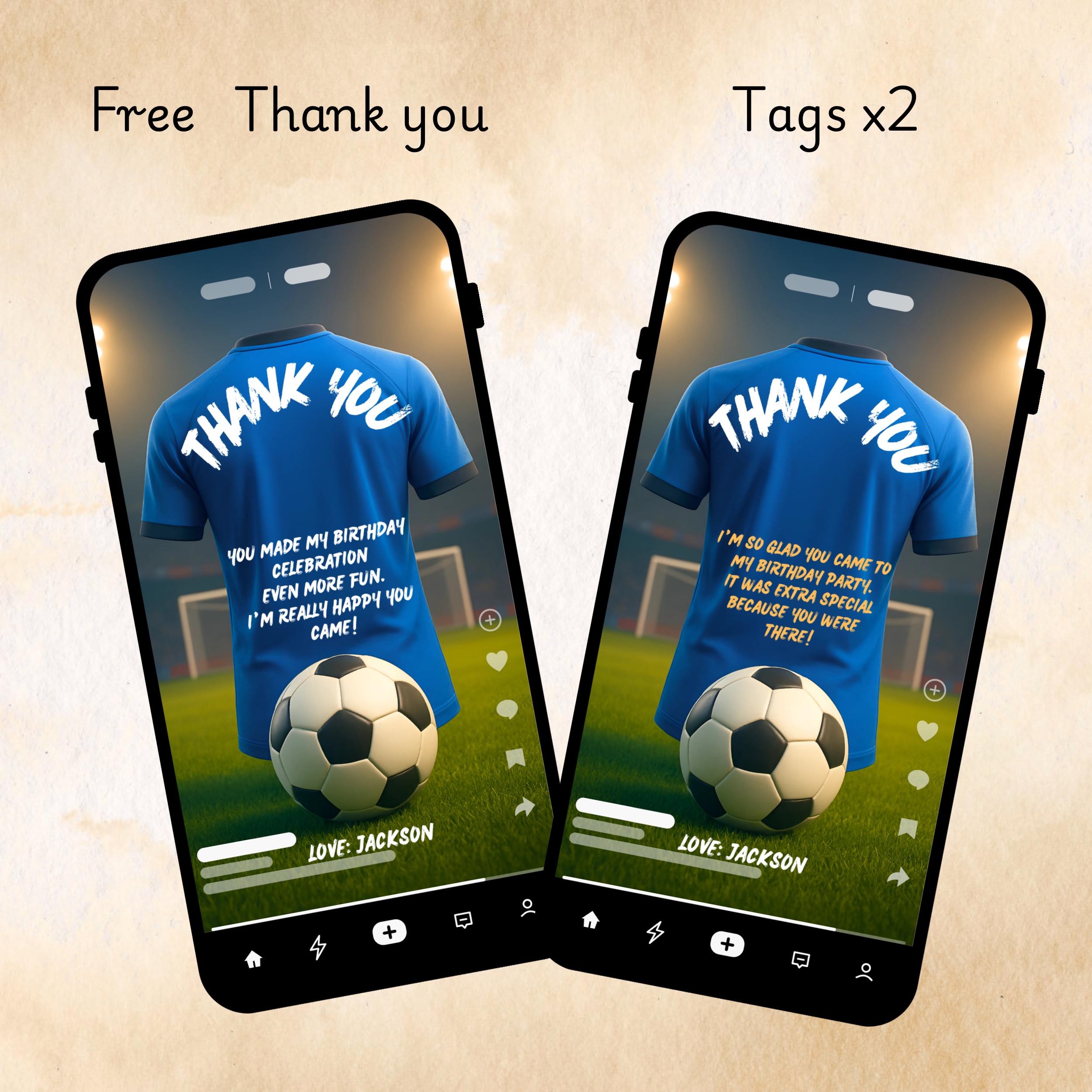 Soccer Birthday Invitation 4 Soccer Birthday Invitation - Image 4