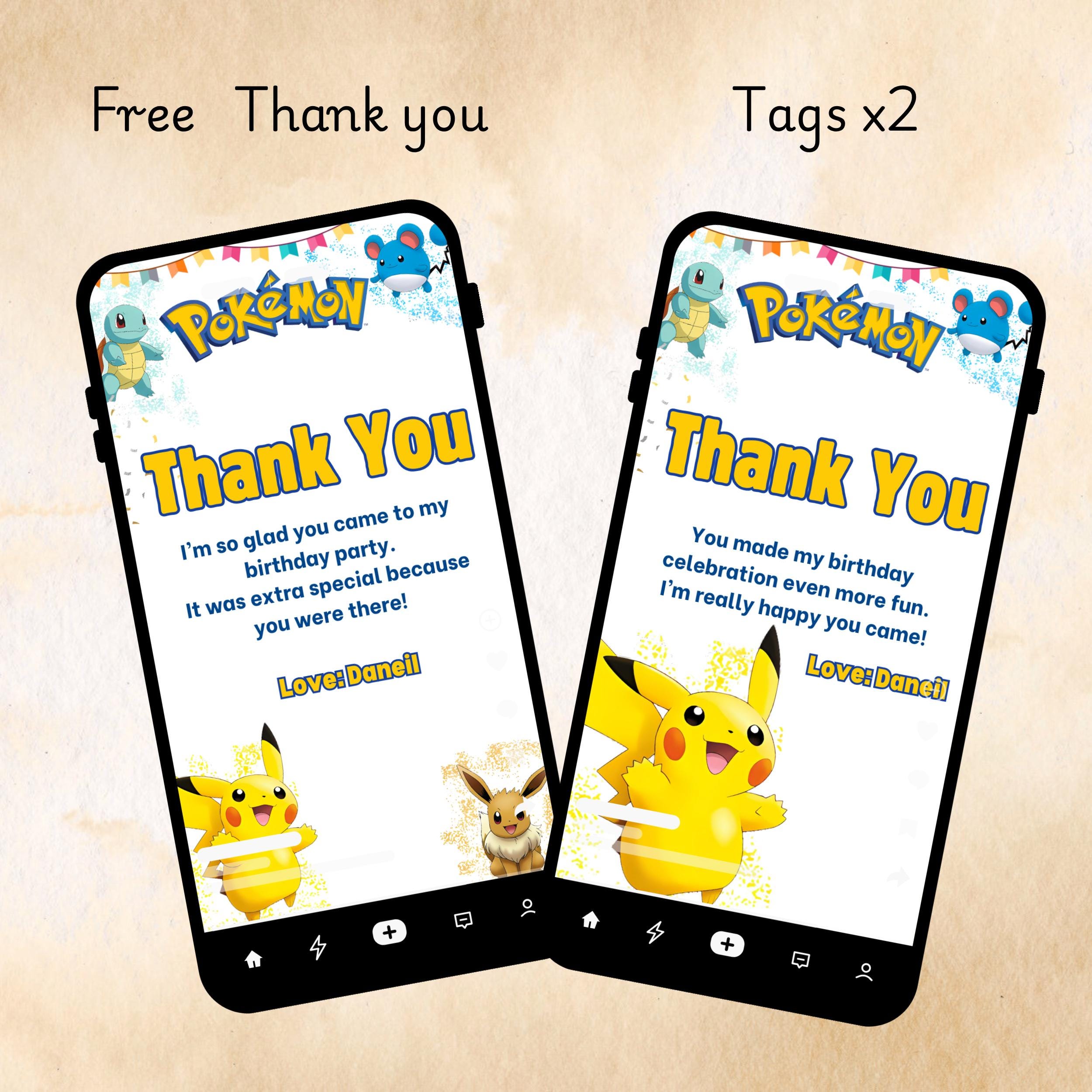 Pokémon Birthday Invitation – Editable Canva Template 4 Pokémon Birthday Invitation – Editable Canva Template - Image 4