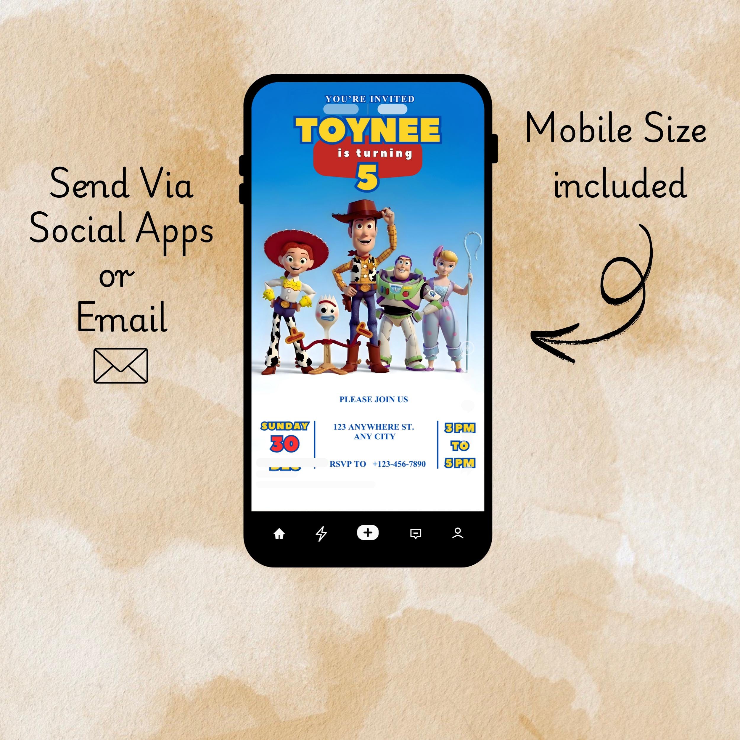 Toy Story Birthday Invitation – Editable Canva Video 5 Toy Story Birthday Invitation – Editable Canva Video - Image 5