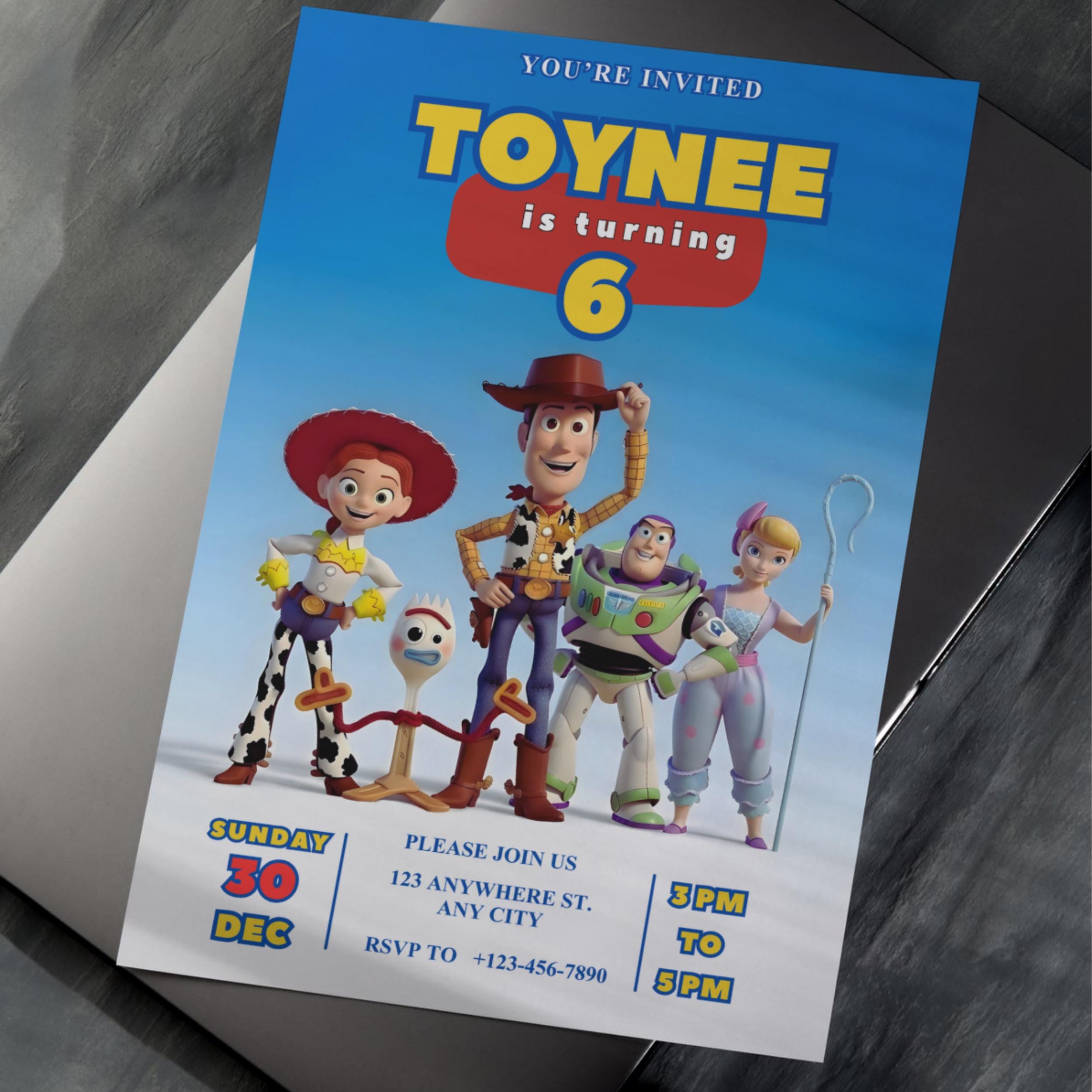 Toy Story Birthday Invitation – Editable Canva Video 7 Toy Story Birthday Invitation – Editable Canva Video - Image 7