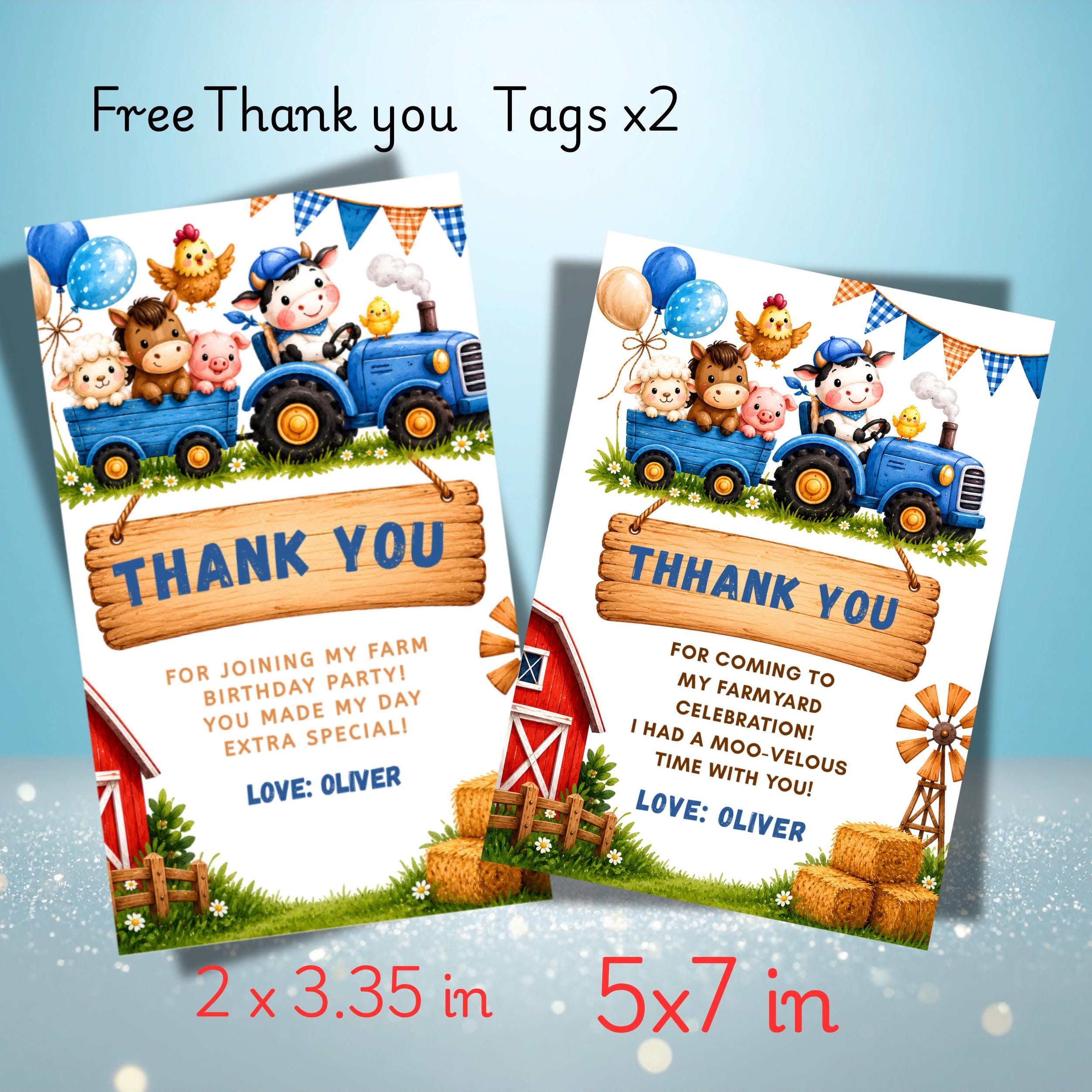 Farm Birthday Party Invitation | Editable Canva Template - Image 3