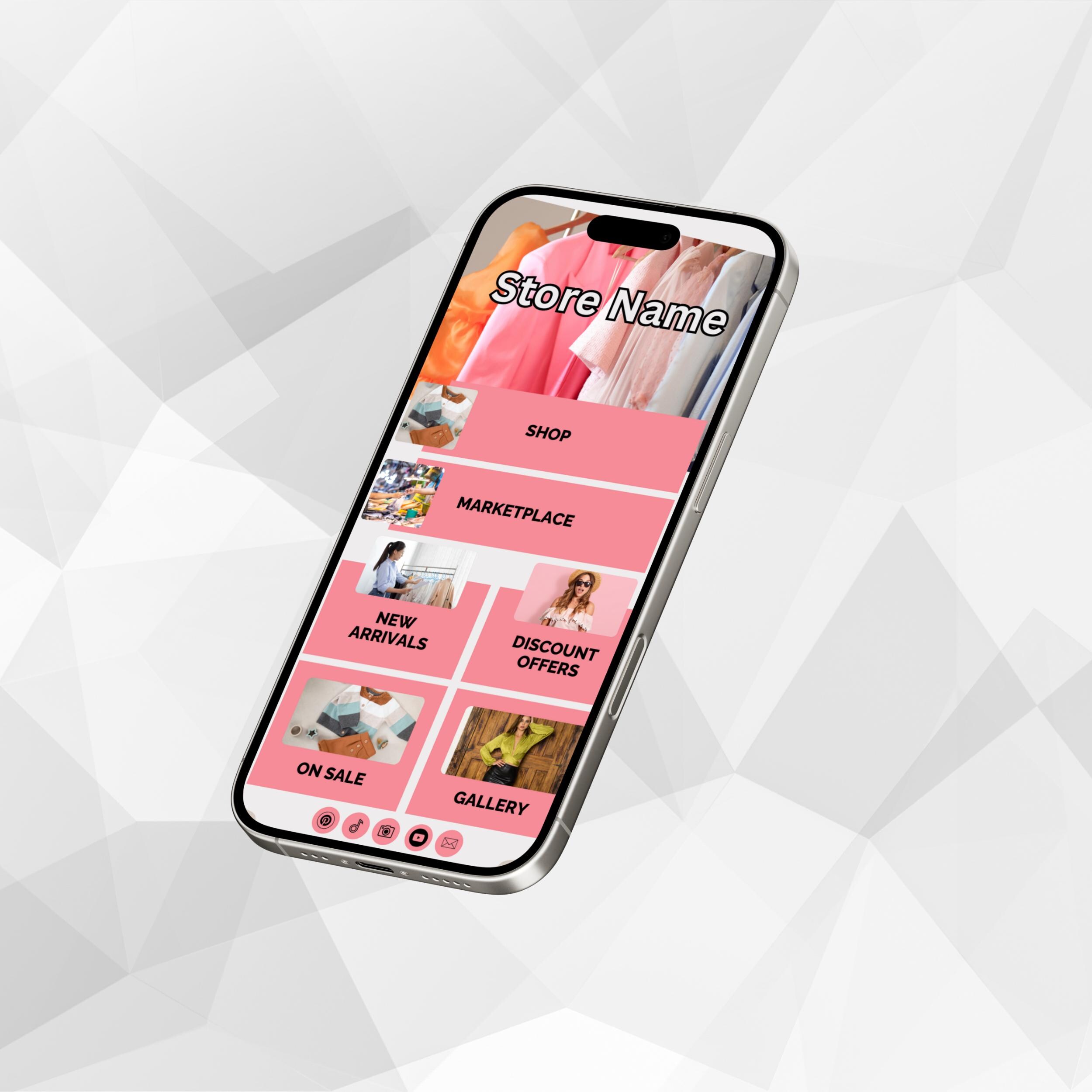 Fashion Link in Bio Template – Editable Canva Landing Page - Image 5