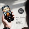 Halloween Birthday Party Invitation: Spooky Kids Theme (Digital) Editable Halloween Birthday Party Invitation – Video, Printable & Mobile Canva Template