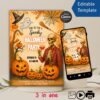 Halloween Party Invitation | Spooky Pumpkin Party Invite Editable Canva Template (Digital Download) Halloween Party Invitation β Video, Printable & Mobile Canva Template