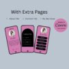 Instagram Link In Bio Template: Pink Canva Editable (7 Templates) Instagram Link in Bio Canva Templates – Editable Bio Website Kit (7 Templates)