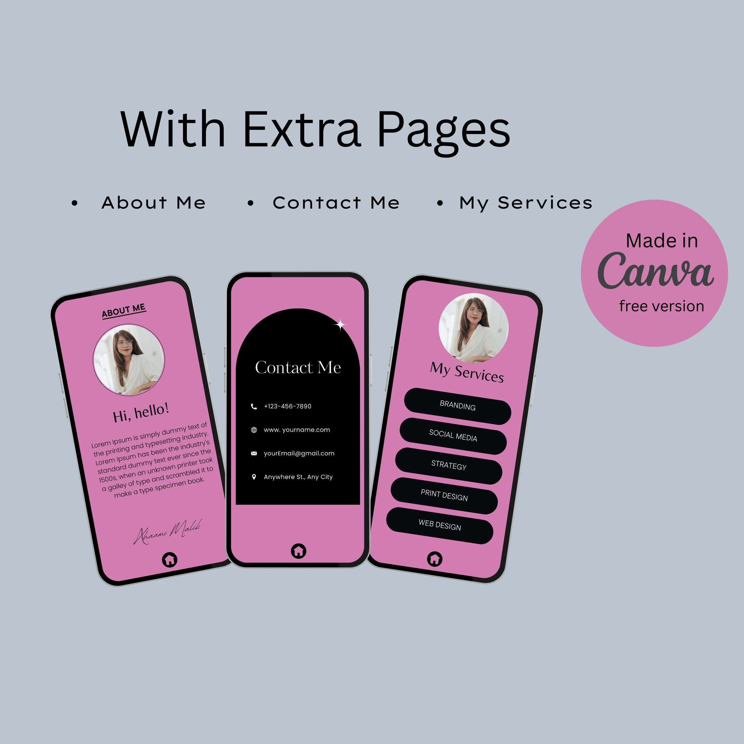 Instagram Link in Bio Canva Templates – Editable Bio Website Kit (7 Templates) 2 Instagram Link in Bio Canva Templates – Editable Bio Website Kit (7 Templates) - Image 2