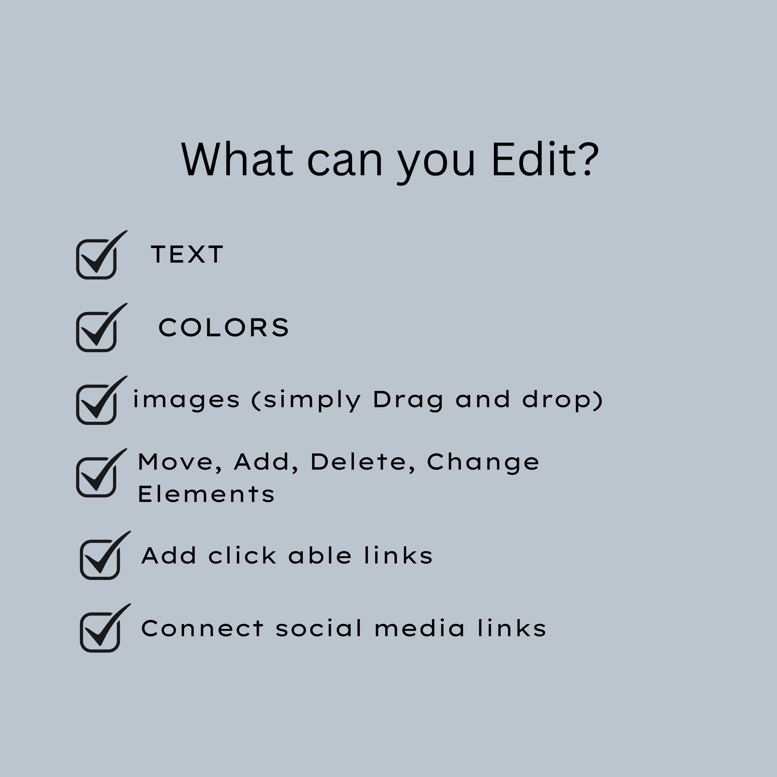 Instagram Link in Bio Canva Templates – Editable Bio Website Kit (7 Templates) 4 Instagram Link in Bio Canva Templates – Editable Bio Website Kit (7 Templates) - Image 4