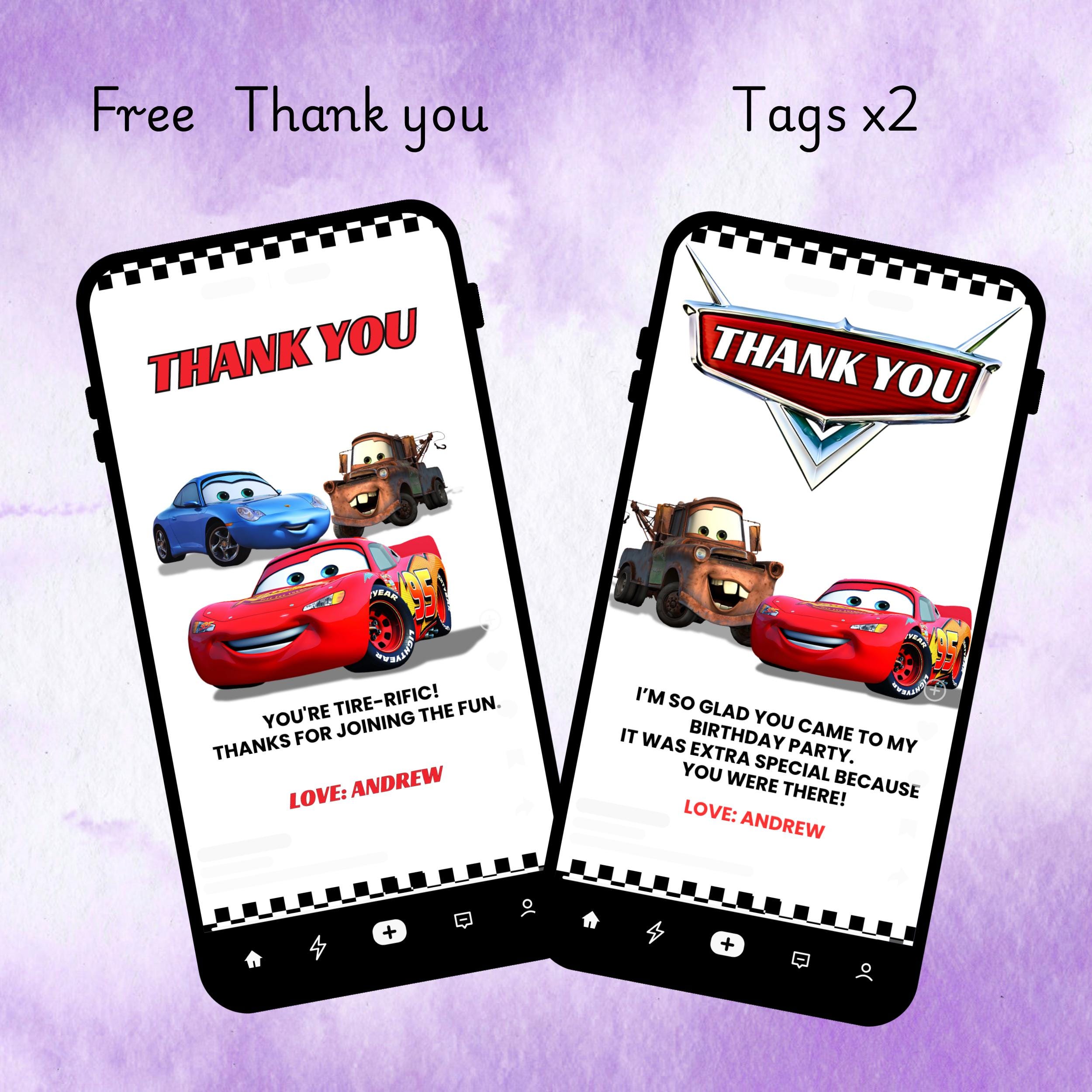 Lightning McQueen Birthday Invitation – Editable Canva Template 4 Lightning McQueen Birthday Invitation – Editable Canva Template - Image 4