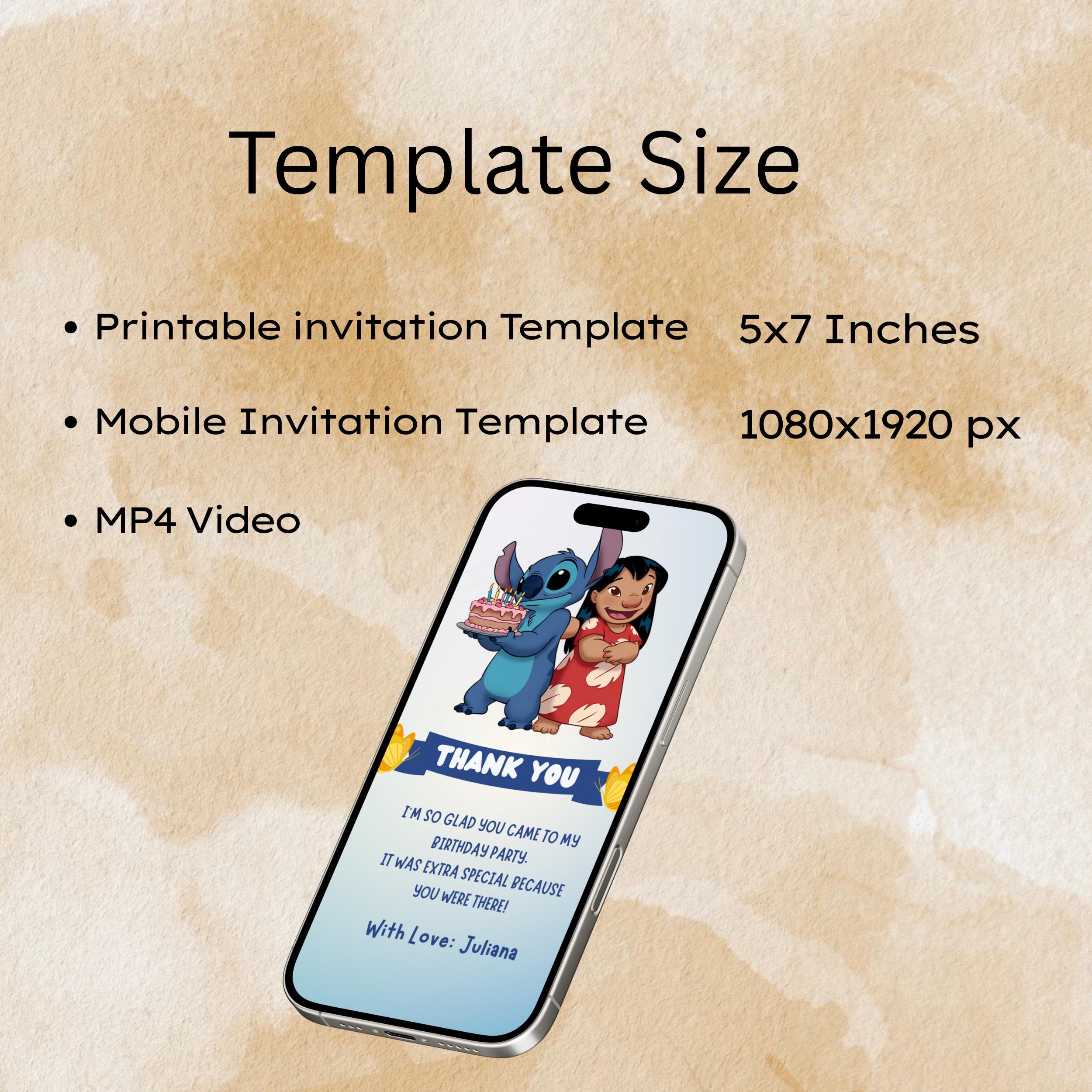 Lilo and Stitch Pool Party Invitation – Editable Canva Video 9 Lilo and Stitch Pool Party Invitation – Editable Canva Video - Image 9
