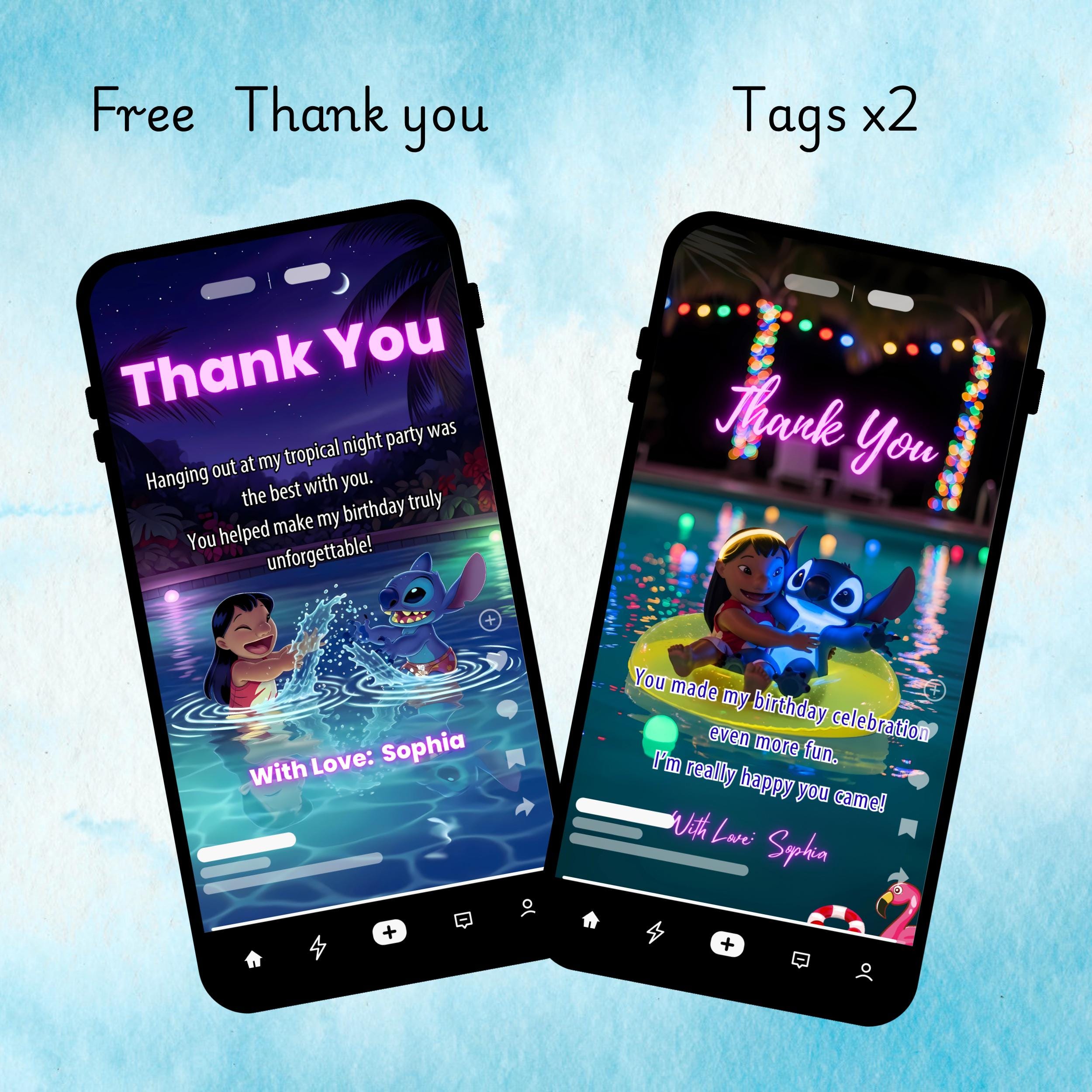 Lilo and Stitch Pool Party Invitation – Editable Canva Template 4 Lilo and Stitch Pool Party Invitation – Editable Canva Template - Image 4