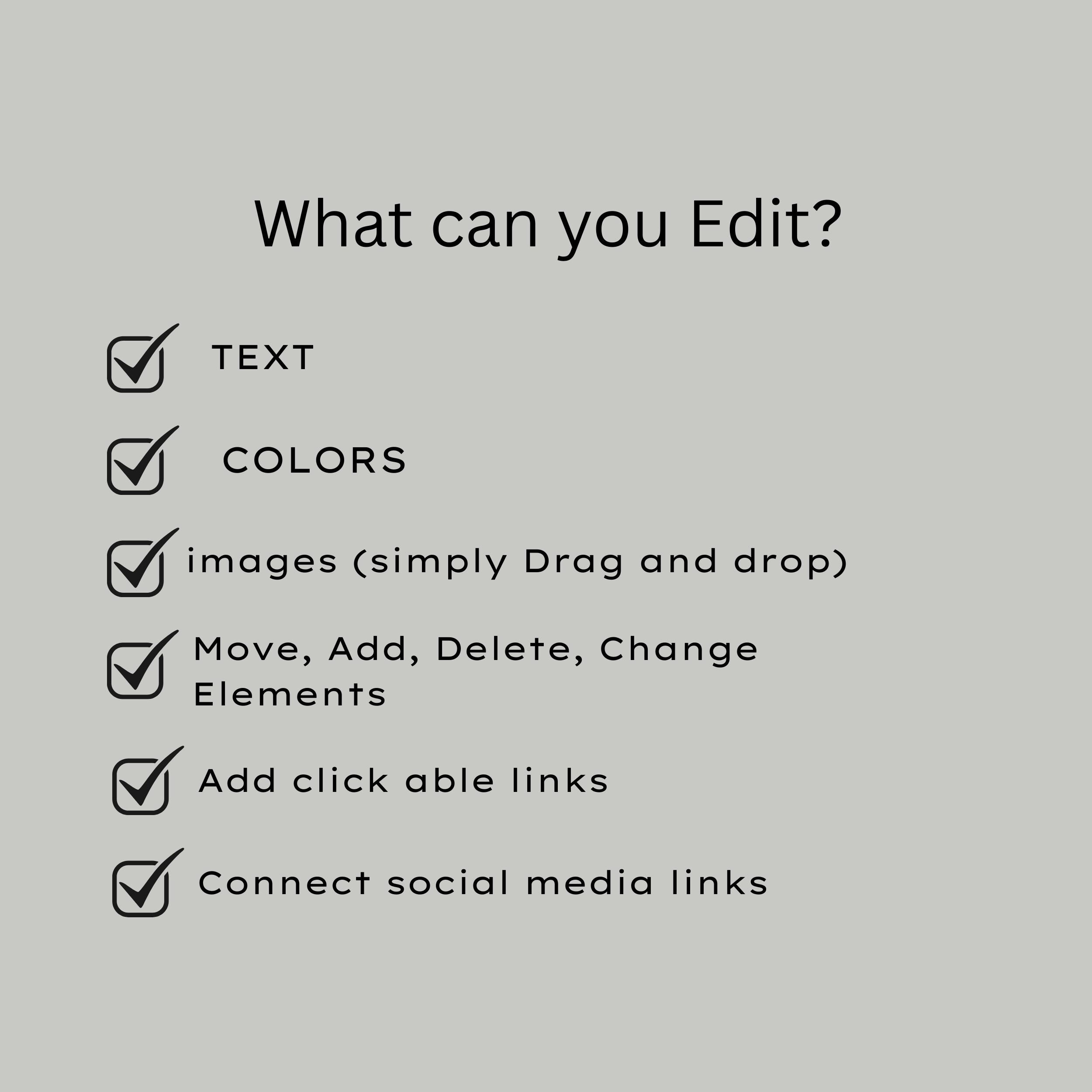 Dark Link in Bio Template – 7 Minimal Canva Bio Pages 4 Dark Link in Bio Template – 7 Minimal Canva Bio Pages - Image 4
