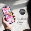 My Little Pony Birthday Invitation | Rainbow Dash & Pinkie Pie Party Invite | Editable Canva Template My Little Pony Birthday Invitation Template – Free Canva Editable