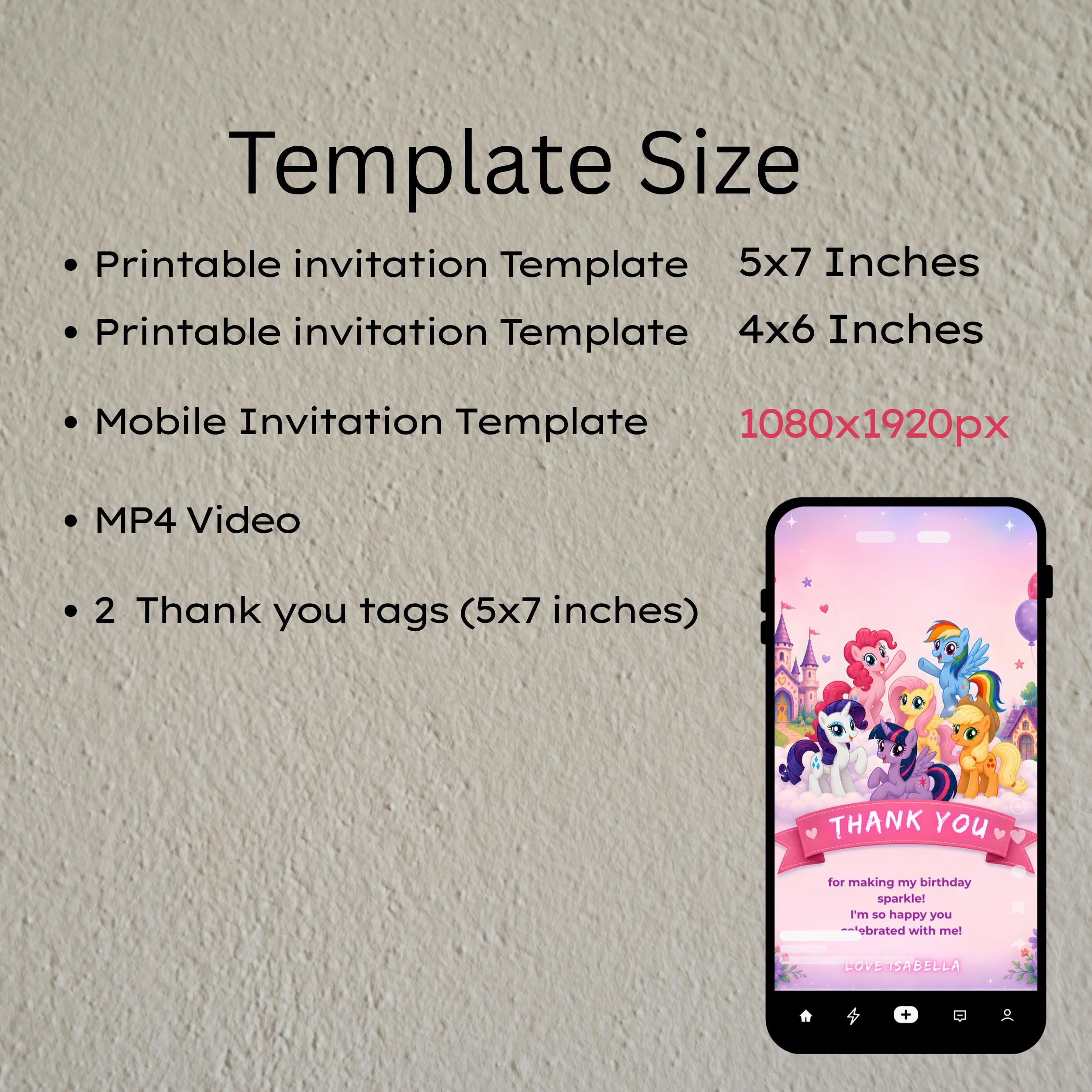 My Little Pony Birthday Invitation Template β Free Canva Editable 10 My Little Pony Birthday Invitation Template β Free Canva Editable - Image 10