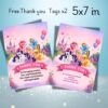 My Little Pony Birthday Invitation | Rainbow Dash & Pinkie Pie Party Invite | Editable Canva Template My Little Pony Birthday Invitation Template – Free Canva Editable