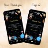 Space Birthday Party Invitation – Editable Astronaut, Galaxy & Rocket Canva Template