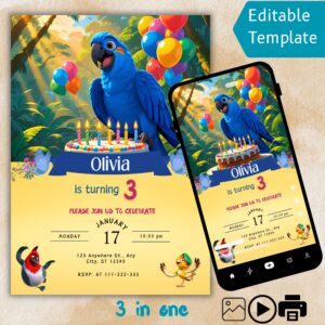 Rio Birthday Invitation
