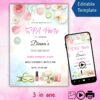 Spa Birthday Party Invitation