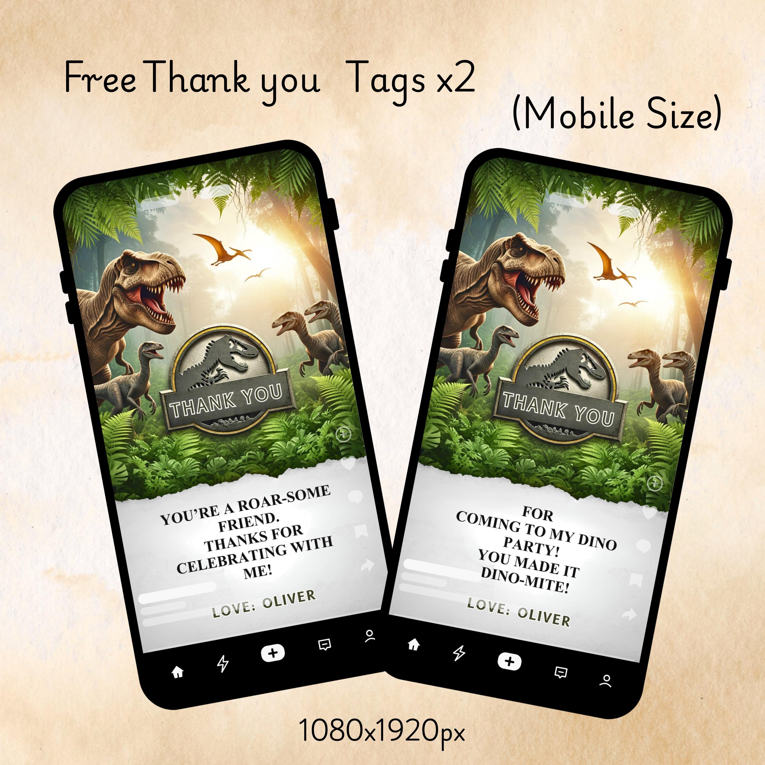 Dinosaur Birthday Party Invitation 5 Dinosaur Birthday Party Invitation - Image 5